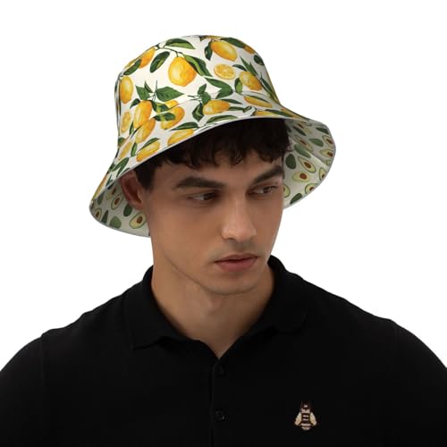 Image of Bucket Hat Double-Side-Wear Reversible Sun Hat Beach Travel Hiking for Women Men