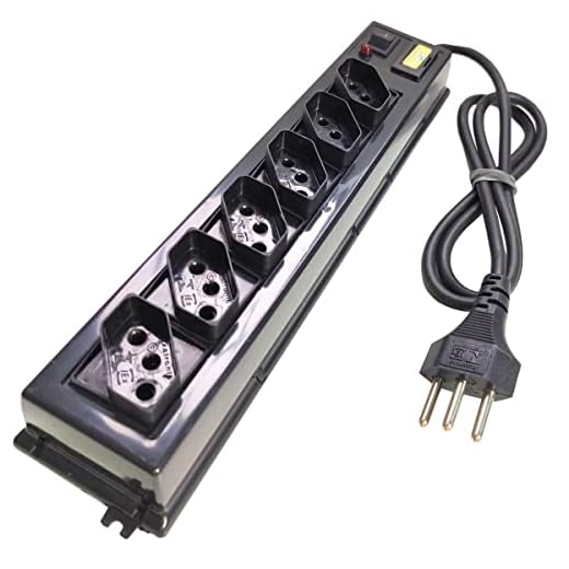 Filtro De Linha Regua Extensão Elétrica Bivolt 6 Tomadas 10A - Elite