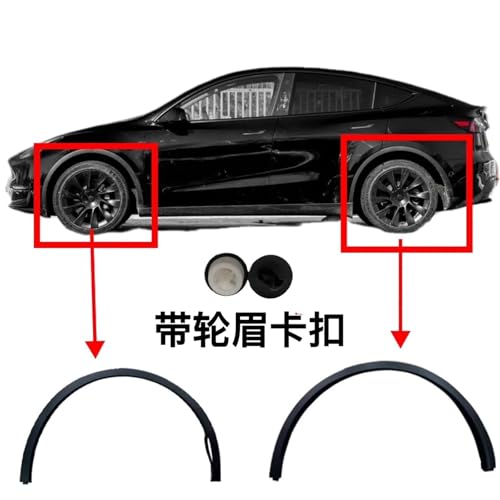 Embellecedor de rueda delantero izquierdo Tesla Model Y accesorio protector guardabarros 2