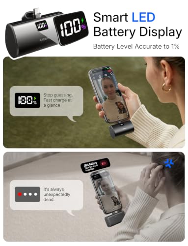 6800mAh 22.5W Lisen USB-C Capsule Mini Portable Charger - image 4