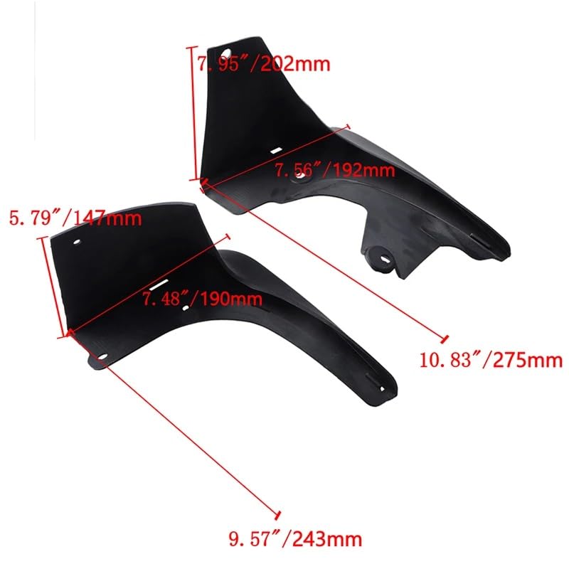 Guardabarros para coche contra impactos de grava, kit de repuesto integral For 3 4