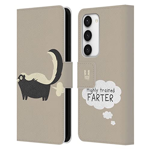 Étui portefeuille Galaxy S23 5G Head Case Designs : protection en cuir avec fentes pour cartes
