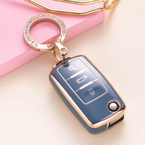 Siège sans clé pour VW housse de protection télécommande Skoda - 5