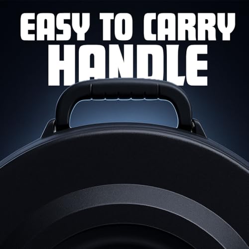 GORPANIX Cymbal Case With Foam Durable Cymbal Hard Cases, Fits Up to 10 * 21\" Cymbals, Design for Drums Cymbal, 22\" Cymbal Cases Upgrade from Cymbal Bag, Travel Case, Cymbal Vault Standard Black