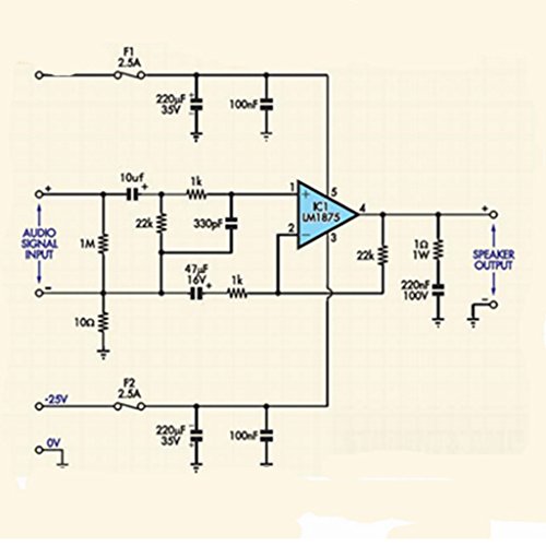 balikha Módulo de áudio estéreo de substituição 2 canais LM1875 20W