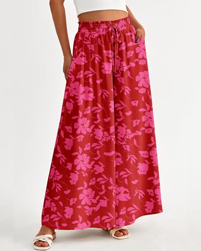 BTFBM High-Waisted Wide-Leg Palazzo Pants with Pockets — view 3