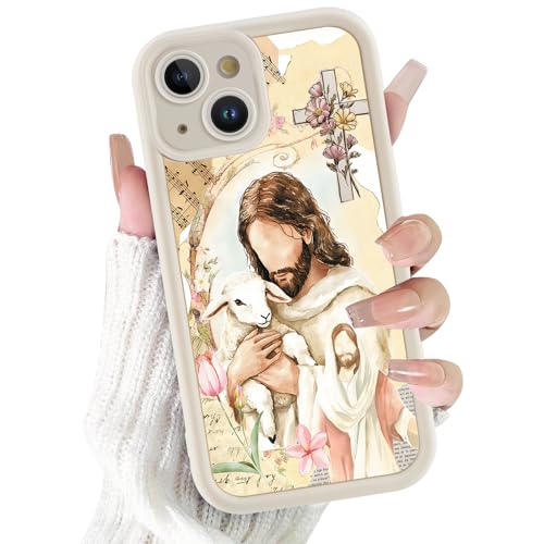 Coque iPhone 15 motif Jésus cadeau religieux idéal pour femmes