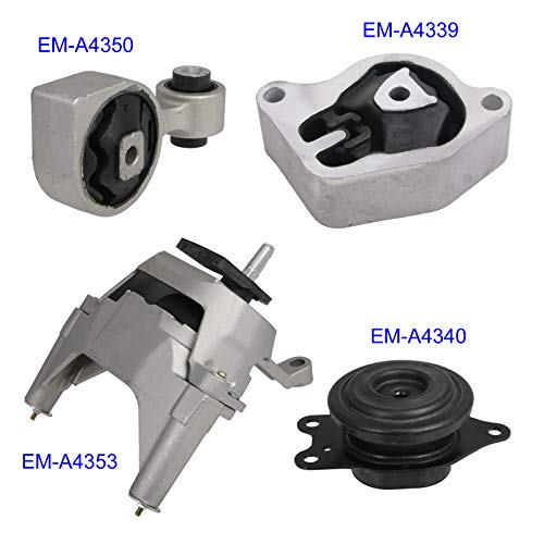 4pcs Set Motor Mounts Kit Compatible with 2007-2012 Nissan Altima 2.5L 4Cylinder - Automatic CVT Auto Transmission Trans - Torque Strut Rear Front Right Engine Mounts - Thumbnail 5