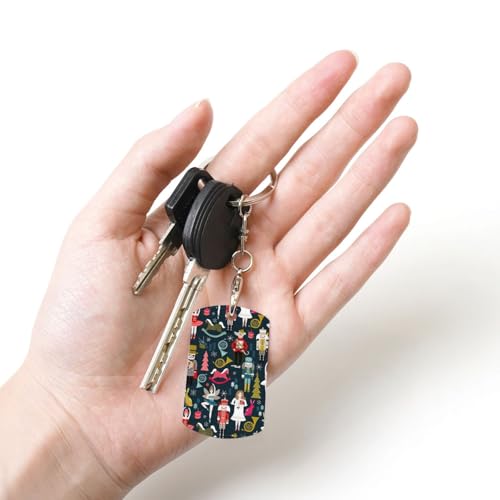 DEXNEL Porte-clés en aluminium pour femme Motif casse-noisette Ballet Danse de Noël, blanc, taille unique – vue 5