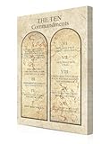DECORARTS - The Ten Commandments Wall Decor Catholic Church Version. Giclee Print Wall Art for Home Decor and Wall Decor.18x12, Made in USA