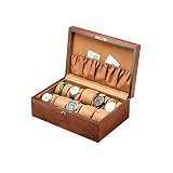 watch box Boîte de Montre en Bois Boîte de Rangement de Finition de Montre mécanique en Bois à 6 Chiffres avec Journal de Verrouillage pour fabriquer Un Cylindre de Serrure en métal