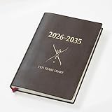 石原出版社 日記 2026年 石原10年日記 B5 こげ茶 N102601