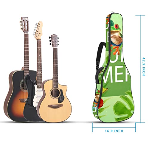 Hondank Housse imperméable pour guitare acoustique avec double bandoulière et poche Motif grenouille d’été Vert tropical… - Les Beatles, Paul McCartney, John Lennon, RIngo Starr, George Harrison Hondank Housse imperméable pour guitare acoustique avec double bandoulière et poche Motif grenouille d'été Vert tropical… – Image 6