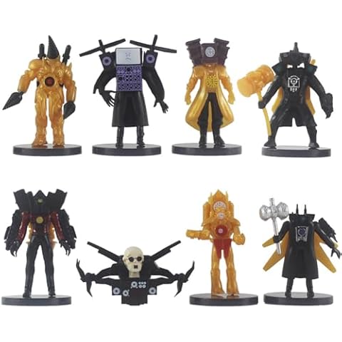 MGKEOUF 8 PCS Toilet Toy Figures Set Cover