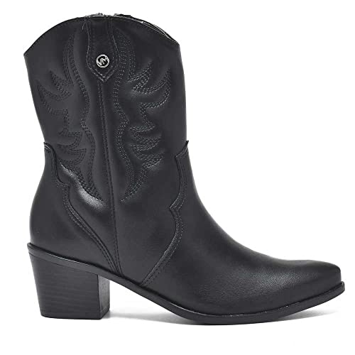 Bota Feminina Texanas Western Via Marte 23-1105 - Preto - 36