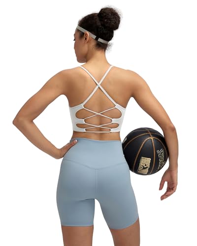 Image of RUNNING GIRL Sports Bras for Women,Sexy Crisscross Back Seamless Supportive Sports Bra Medium Support with Removable Pads