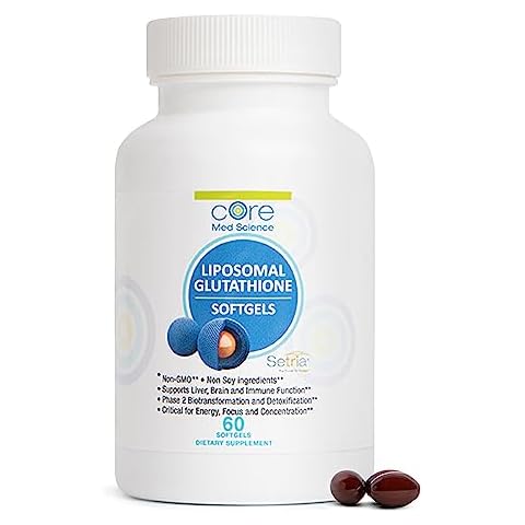 Liposomal Glutathione Supplement - 500mg - 60 Softgels Cover