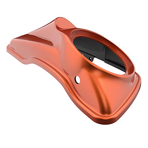 Tapas para bocinas de alforjas de moto Moto Onfire 8 pulgadas Scorched Orange para Harley Touring 2014+ miniatura 6