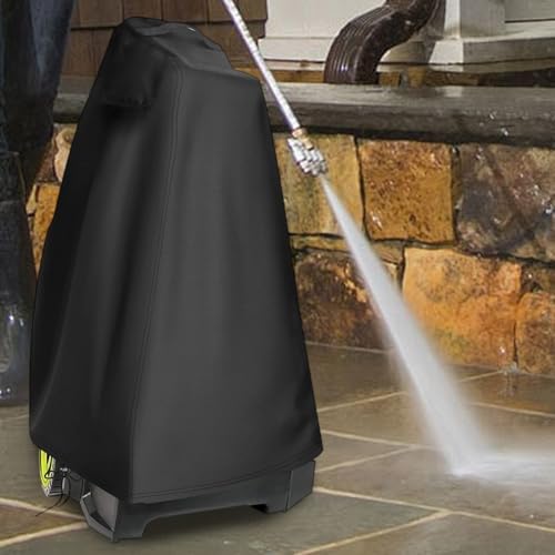 Copertura per idropulitrice, impermeabile, antipolvere, in tessuto Oxford, copertura protettiva con coulisse regolabile e manico superiore, 45,2 x 45,2 x 86,9 cm