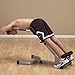 Body-Solid Powerline 45 Degree Hyperextension Bench (PHYP200X) - Adjustable Back & Abdominal Exercise Equipment with Thick Pads & Foam Rollers