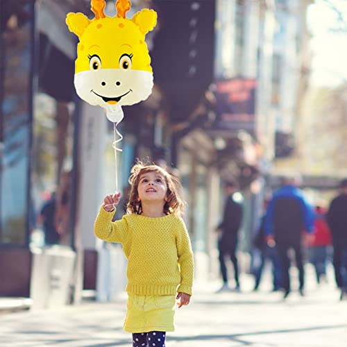 14Pcs Jungle Safari Animals Foil Balloons Zoo Animal Balloons Set Include Panda Koala Giraffe Rabbit Fox Puppy Tiger Cute Animal Head Balloons For Boys Girls Birthday Party Decorations Supplies #TOP4