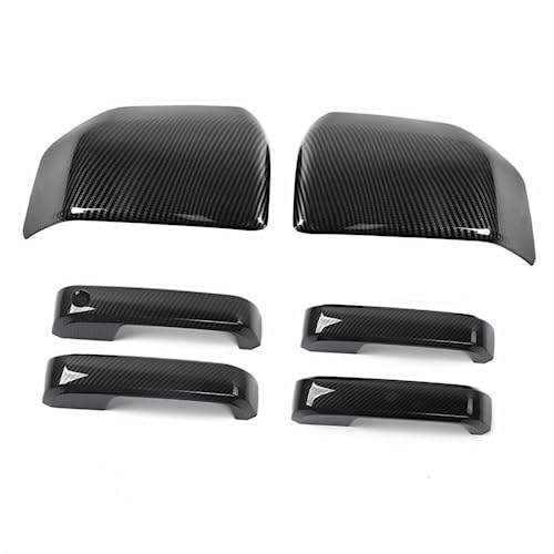Rétroviseur latéral Ford F150 Raptor 2015-2020 et coques de poignée de porte en ABS noir chromé