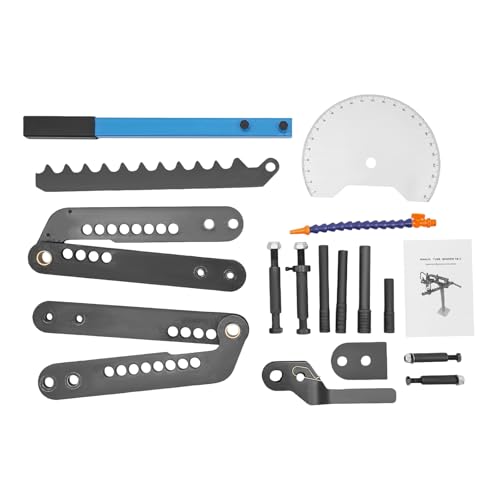 Image of Tube and Pipe Bender, Manual Pipe Bender Head, Tube Bender with Multiple Adjustment Holes, Pipe Tube Bender Replacement for Construction Machinery Decoration 120° Bending Angle