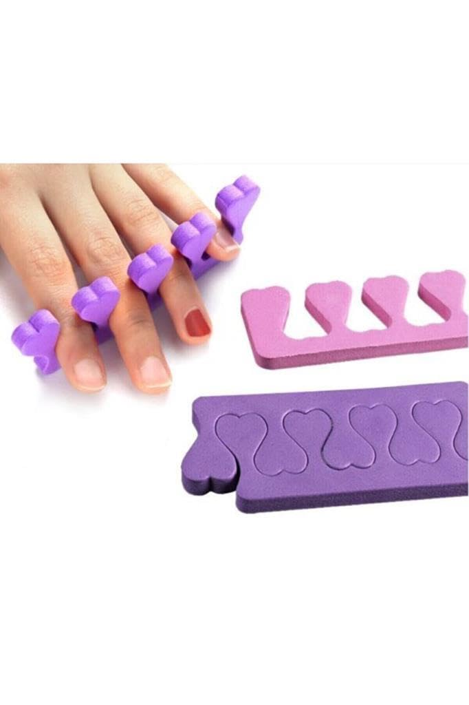 10 Adet Sünger Tırnak Oje Boyama Pedikür Manikür Süsleme Parmak Ayırıcı Aparatı