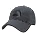 Rapid Dominance Polo Style USA Caps, Tonal Flag, D_Grey
