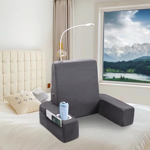 Carepeutic Bed Lounger with Heated Comfort Massager, Gray,1 Count (Pack of 1)