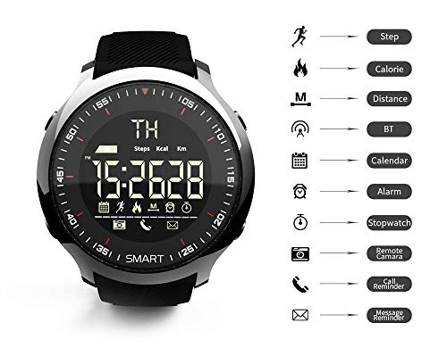Lokmat Mk18 Smart Watch Sport Lcd Waterproof Pedometers Message Reminder Bt  Swimming Men Smartwatch Stopwatch For Ios Android - Smart Watches -  AliExpress