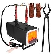 Propane Forge Double Burner, 2300°F /1300 ? Gas Blacksmithing Forge Large Capacity Forge, Square ...