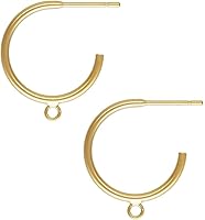 Vista 9 de Adabele - 4 ganchos redondos de plata de ley 925 auténticos para aretes, 5 circonitas cúbicas con alambre de oreja de circonita cúbica, resistente