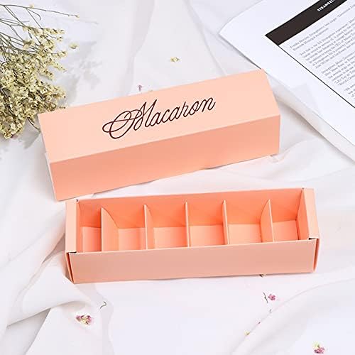 20pcs White/Pink/Green/Black/red Macaron Box Packaging Drawer Type 20.55.45.3cm (Pink)