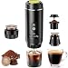 Herbst Mini Akku Kaffeemaschine, 3 in 1 Tragbare Espressomaschine, Kaffeemaschine f&uuml;r Unterwegs mit Kapsel und Gemahlener Kaffee, mit Type-C f&uuml;r Auto, Wohnm Gadgets, B&uuml;ro Camping Geschenke