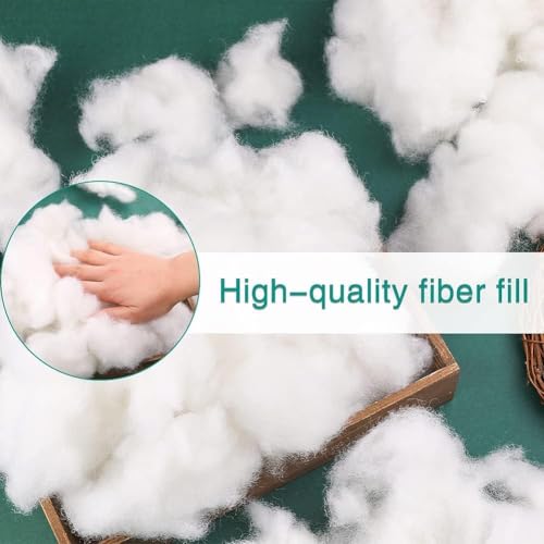 Image of Soft 3.5 Kg Fiber, Racron Polyester Synthetic Cotton Filling for Cushion, Pillow, Teddy Bear, Toy Stuffing (3.5 Kg, Pure Virgin Fiber, White) (Vacuum Packed)