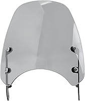 Vista 2 de Parabrisas de motocicleta doble burbuja para Bonneville T100 T120 2016 2017 2018 2019 2020 2021 2022 2023 2024 Deflector Flyscreen (humo claro)
