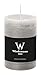 Produktbild Wiedemann Marble Kerze durchgefärbt ASF, Wachs, Silbergrau, 9 x 5.8 cm, 8-Einheiten