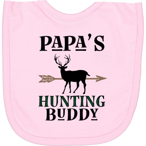 inktastic Papa Hunting Buddy Bow Hunter Outfit Newborn Bib