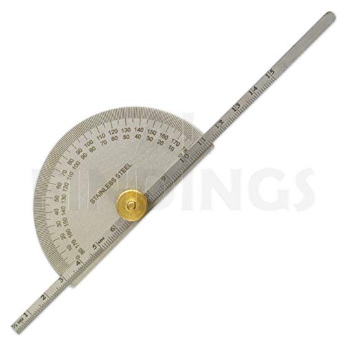 Transportador 6" Jewellers Tools 0-180 grados miniatura 2