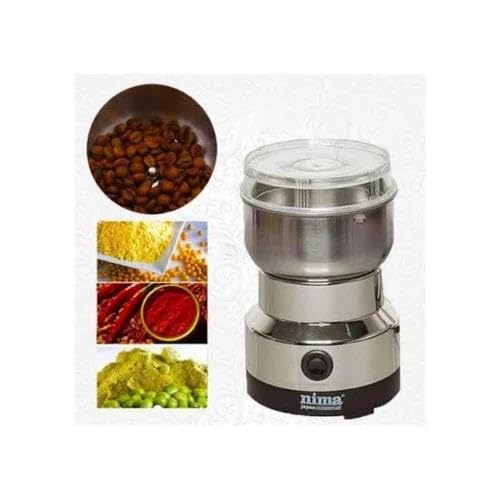 Image of Stainless Steel Grinder | Nima | Multifunctional, Smash Machine | Coffee Beans Electric| Mixer| Spice | Dry Masala | Masala Mixer| Chutney Grinder