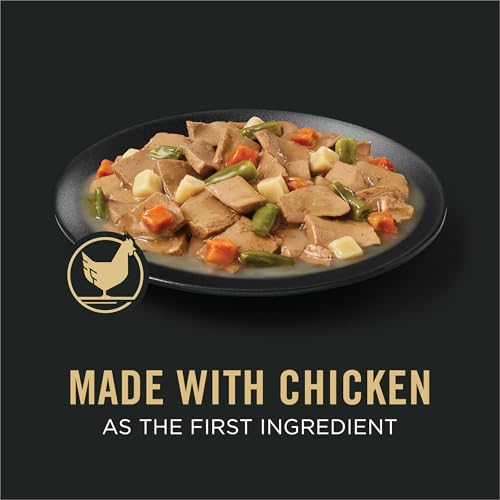 Image of Purina Pro Plan Complete Essentials Slices Chicken and Vegetables Entree in Wet Dog Food Gravy - (Pack of 12) 13 oz. Cans