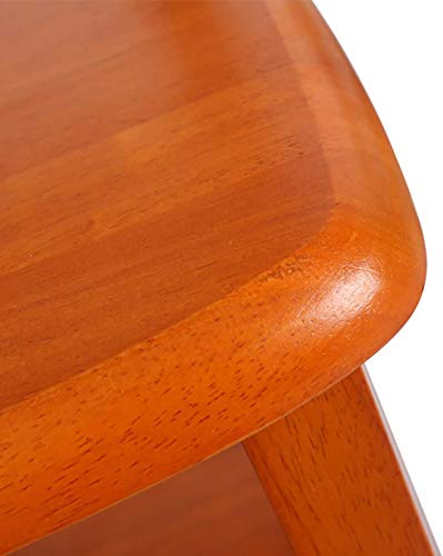 Support à fleurs double en bois avec échelle pliante intégrée - 5