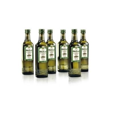 Olio Carli Extra Virgin Olive Oil. Six Half Liter 17oz. Bottles