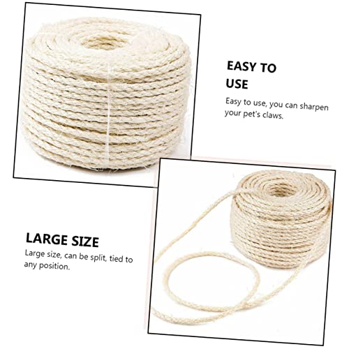 Housoutil 1 Peça Corda Vintage Para Arranhar Gatos Corda Natural Para Arranhar Gatos Corda Alta Para