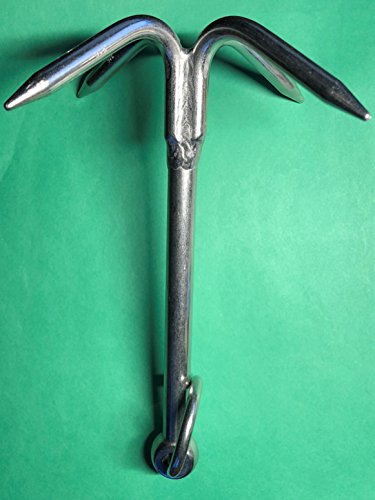 Stainless Steel 316 Hook Anchor 8" (200Mm) Marine Grade Grapple Grappling Hook #TOP5