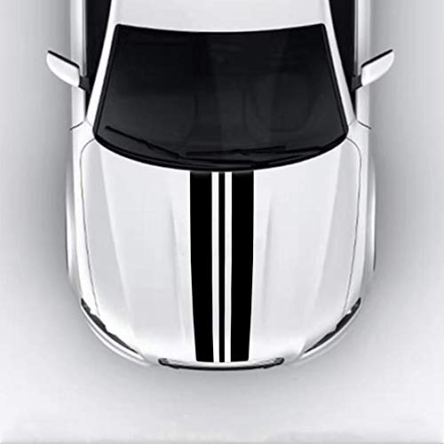 Lanzmyan Car Hood Decal Sticker Dbs005 Universal Hood Racing Body Side Vinyl Modified Stripe Exterior Decoration Decal Black #TOP11