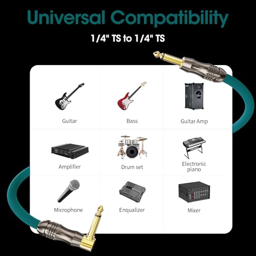 Coolsell A75-10 Professional Guitar Cable 10Ft, 1/4 Inch Instrument Cable thumb #6