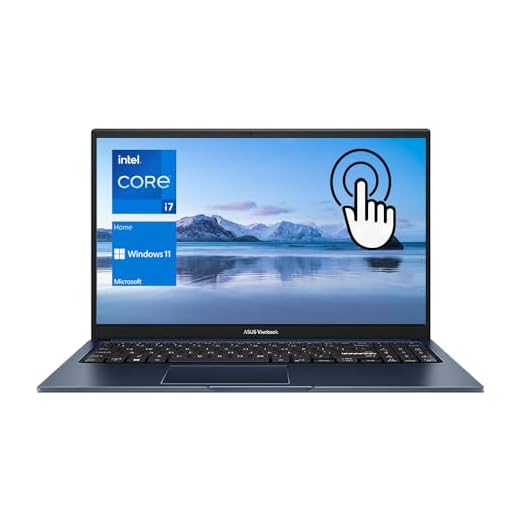 ASUS Vivobook Laptop, 15.6” FHD Touchscreen, Intel Core i7-1255U Processor, 40GB RAM, 2TB SSD, Backlit Keyboard, Numeric Keypad, Webcam, HDMI, Wi-Fi 6, Windows 11 Home, Blue