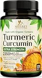 Turmeric Curcumin Supplement 2350mg - 95% Curcuminoids with Organic Turmeric & Ginger, BioPerine Black Pepper for Best Absorption, Nature's Vegan Joint Support, Non-GMO, Bottled in USA - 120 Capsules